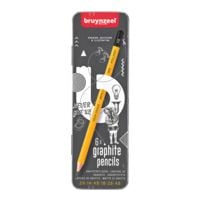 Bruynzeel crayons graphite Bruynzeel , 2B/HB/H/4B/B/2H, sans gomme