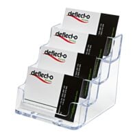 deflecto Support pour cartes de visites  deflecto®  4 compartiments
