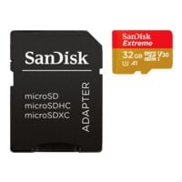 SanDisk Carte mmoire microSDXC avec adaptateur  Extreme 32 GB 