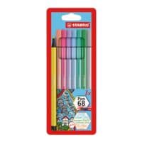 STABILO Paquet de 8 stylos feutres  Pen 68 Pastel 