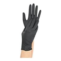 100 Franz Mensch gants jetables Safe Light nitrile, Taille XL noir