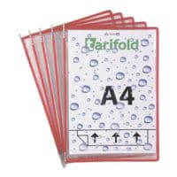 Tarifold Lot de 5 pochettes transparentes Dry Pocket A4