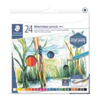 STAEDTLER Paquet de 24 crayons de couleur aquarellables Design Journey