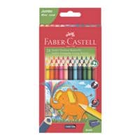 Faber-Castell Paquet de 24 crayons de couleur  Jumbo triangulaire 