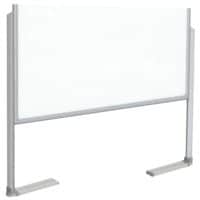 Franken Lot de 2 pieds pour tableau de conférence « PRO » avec pied rabattable pour tableaux « PRO », réglable en hauteur 5 niveaux