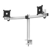 Durable Support pour cran avec pince de bureau pour 2 crans