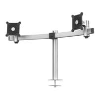 Durable Support pour cran avec passage de bureau pour 2 crans