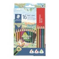 STAEDTLER Paquet de 12 crayons de couleur + bonus de 4  Noris Colour  triangle