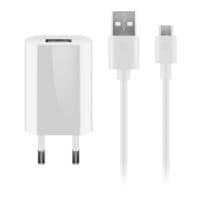 goobay Lot chargeur micro USB 1 A blanc