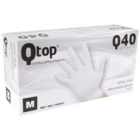 100 gant à usage unique Q40 allround nitrile, Taille M blanc