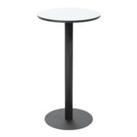 Paperflow table de bistrot, plateau mlamin Mezzo 60 cm, avec socle noir