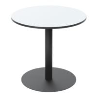 Paperflow table de bistrot avec plateau mlamin Mezzo 80 cm, avec socle noir