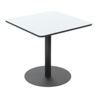 Paperflow table de bistrot avec plateau mlamin Mezzo 80 cm, avec socle noir