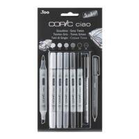 COPIC Ciao Lot de 5+1 marqueurs COPIC® Ciao - couleurs gris