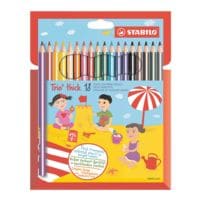 STABILO Paquet de 18 crayons de couleur  Trio® thick 