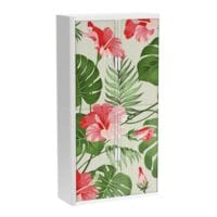 easyOffice Armoire verrouillable, 110 x 204 cm, acier / plastique