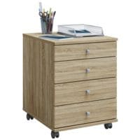 VCM Caisson à roulettes « Lona » 3 tiroirs 1 plumier profondeur 50 cm