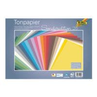 folia Papier cartonn� de couleur 25 couleurs 35 x 50 cm 25 feuilles
