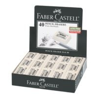 Faber-Castell Paquet de 40 gommes  Latex-free 7041-40 
