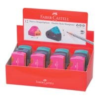 Faber-Castell Paquet de 12 taille-crayons doubles  Sleeve Trend 
