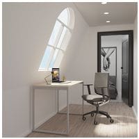 Paperflow bureau micro Office LV12 110 cm, pitement en arche blanc