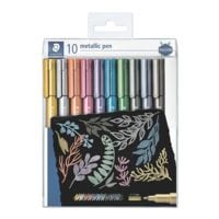 STAEDTLER Lot de 10 stylos  Metallic pen 