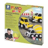 FIMO Lot de jeu et de modelage  Fimo Kids - Construction Trucks 