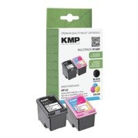 KMP Paquet de 2 cartouches d'encre quivalent  Hewlett Packard 62 (C2P04AE / C2P06AE) 