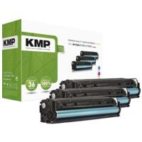 KMP Paquet de 3 toners quivalent  HP 312A (CF440AM) 