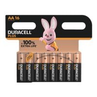 Duracell Paquet de 16 piles  Plus  Mignon / AA / LR6