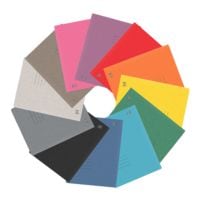 Oxford Paquet de 25 chemises de classement  Top File +  12 couleurs assorties, capacit 200 feuilles