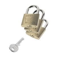 BURG-WCHTER Cadenas  TRIO 405 40 GL SB , paquet de 3