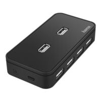 Hama Hub USB 2.0, 7 ports, noir avec bloc d'alimentation