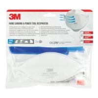 3M Paquet de 3 masques respiratoires pour le ponage manuel et les travaux avec des outils lectriques FFP2  Aura 9320D+ 
