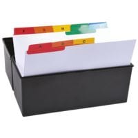 Exacompta intercalaires, A-Z 25 divisions, blanc / onglets multicolores, carton