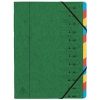 EXACOMPTA Chemises trieurs 12 compartiments A4