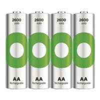 GP Batteries Paquet de 4 piles rechargeables  ReCyko+  Mignon / AA / 2600 mAh