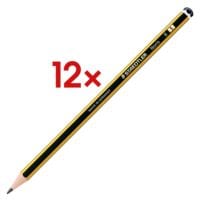 12x Crayon  papier en bois STAEDTLER Noris 120, H/B/HB, sans gomme