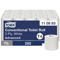 Tork papier toilette Advanced 3 paisseurs, blanc - 70 rouleaux (7 paquets de 10 rouleaux)