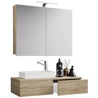 VCM Morgenthaler Lot meubles de salle de bain 3 pices  Gudas  armoire de toilette