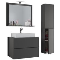 VCM Morgenthaler Lot de meubles de salle de bains 4 pices  Lendas L  60 cm