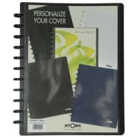 Atoma Paquet de 7 livrets de prsentation transparents A4 60 pochettes avec pochette transparente pour la couverture