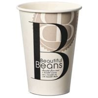 Beautiful Beans Lot de 100 gobelets jetables pour boissons chaudes