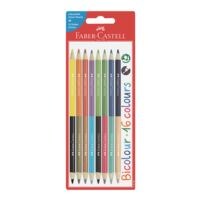 Faber-Castell Paquet de 8 crayons de couleur « Bicolor »