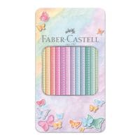 Faber-Castell Paquet de 12 crayons de couleur  Sparkle Pastell  avec tui mtallique