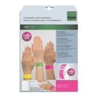 SIGEL Paquet de 120 bracelets vnementiels / d'admission  Super Soft 