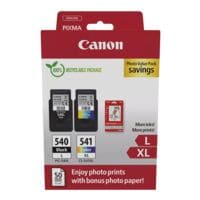 Canon Photo Value Pack : lot de cartouches  PG-540L  &  CL-541XL  + papier photo brillant