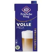 Friesche Vlag Paquet de 12 briques de lait entier UHT  LangLekker Professional  1 L
