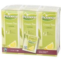 PICKWICK Th vert  Lemon Fairtrade  en portion de tasse, 25 pices