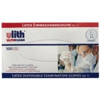 50 paire(s) Ulith gants  usage unique Latex, Taille L blanc